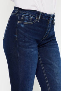 KANCAN - Mid Rise Flare Dark Stonewash