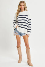 STRIPED PULLOVER OVERSIZE  SWEATER