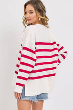 STRIPED PULLOVER OVERSIZE  SWEATER