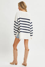 STRIPED PULLOVER OVERSIZE  SWEATER