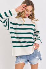 STRIPED PULLOVER OVERSIZE  SWEATER