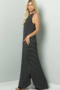 STRIPE CAMI MAXI JERSEY DRESS