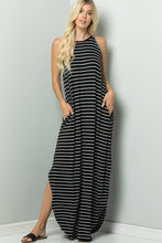 STRIPE CAMI MAXI JERSEY DRESS