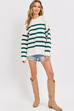 STRIPED PULLOVER OVERSIZE  SWEATER