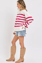 STRIPED PULLOVER OVERSIZE  SWEATER