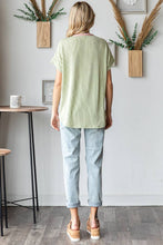Women's Twist Rib Color Block Knit Top T5498