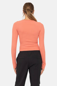 Seamless Ribbed Long Sleeve Top