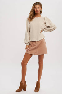 CORDUROY MINI SKIRT
