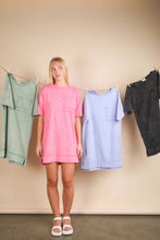 Mineral Washed Knit Oversized Mini Dress