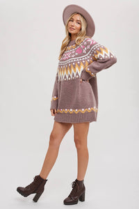 FAIR ISLE SWEATER DRESS