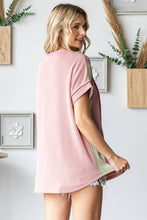 Women's Twist Rib Color Block Knit Top T5498
