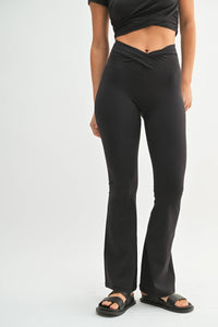 Twist & Flare Crossover Leggings