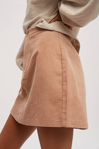 CORDUROY MINI SKIRT