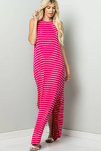 STRIPE CAMI MAXI JERSEY DRESS
