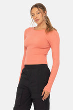 Seamless Ribbed Long Sleeve Top