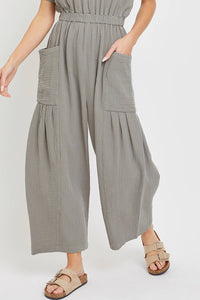 ONE-PIECE WIDE-LEG  JUMPSUIT