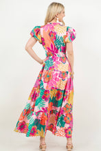 Tropical Floral Maxi Dress