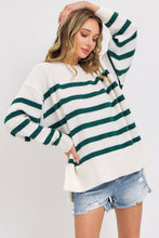 STRIPED PULLOVER OVERSIZE  SWEATER