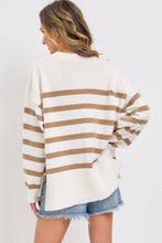 STRIPED PULLOVER OVERSIZE  SWEATER