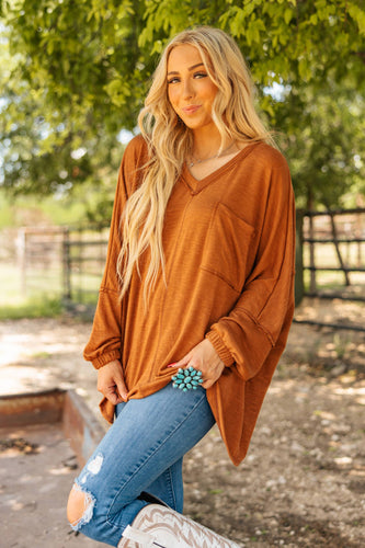 Soft Relaxed Draped Top