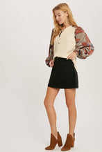 CORDUROY MINI SKIRT