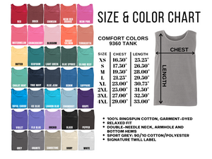 Comfort Colors Monogram Tank
