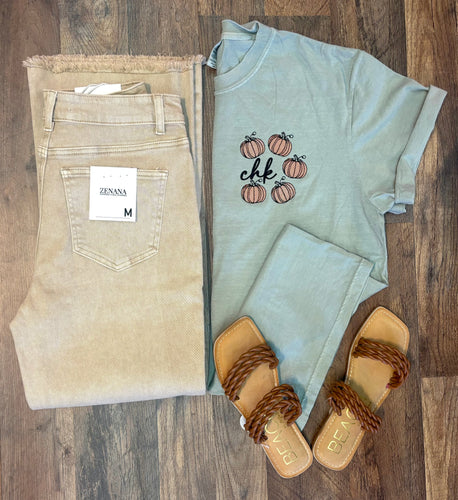 Dancing Pumpkin Monogram Tee