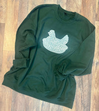 Hen On a Nest Applique Crewneck