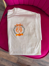 Simple Pumpkin Monogram Tee
