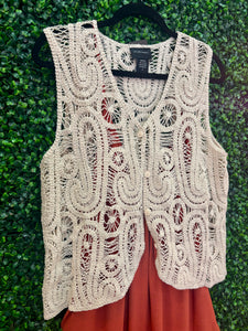 Paisley Crochet Vest
