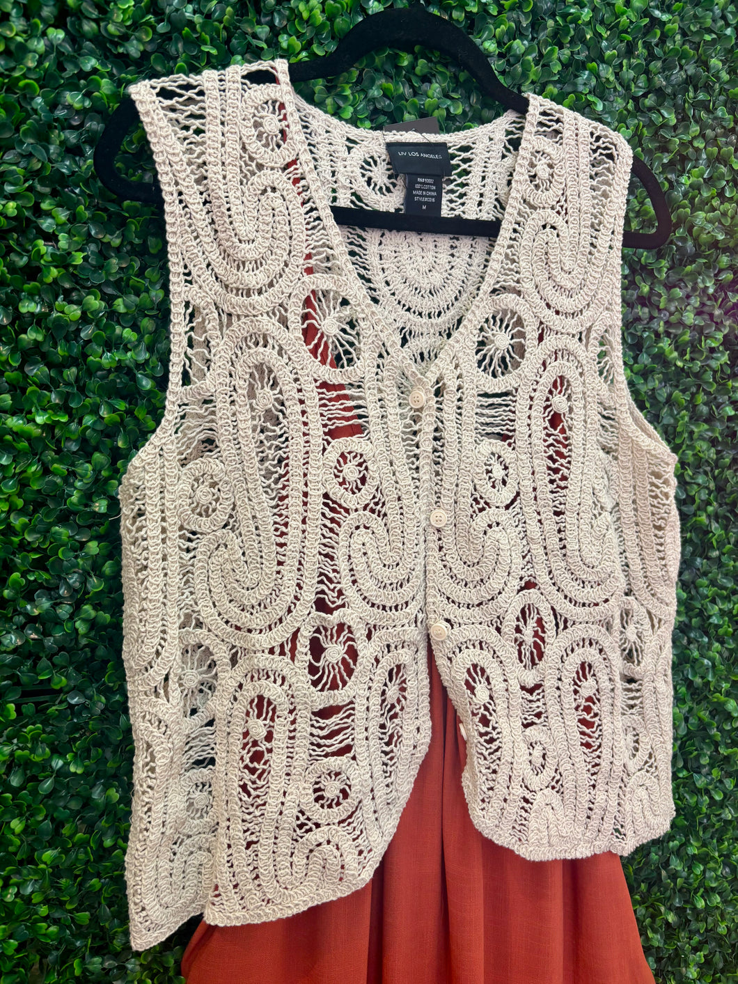 Paisley Crochet Vest