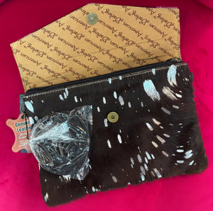 American Darling Cow Print clutch/crossbody