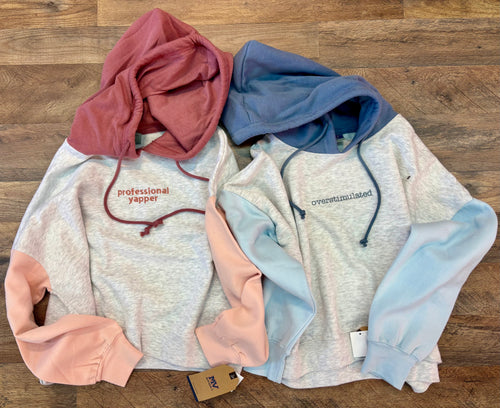 Overstimulated/Professional Yapper Hoodie