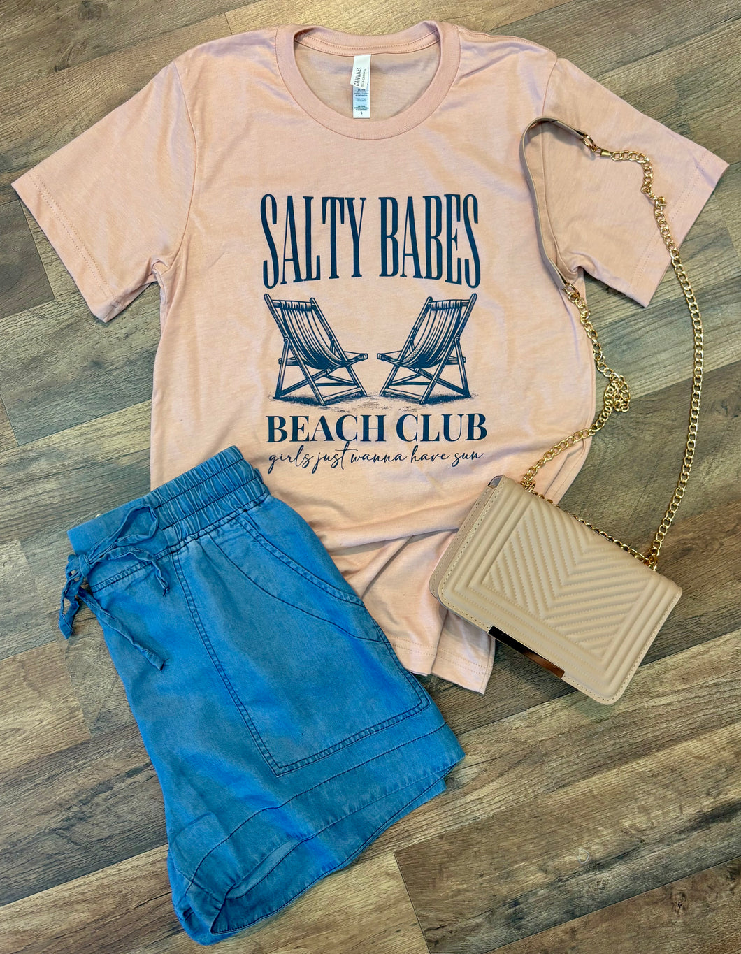 Salty Babes Beach Club tee