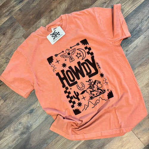 Howdy Floral Retro Tee