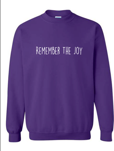Choose Joy Purple Sweatshirt