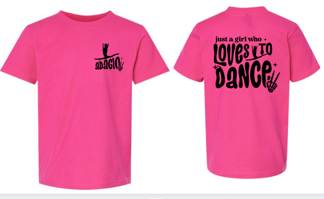 Adagio Girl Who Loves Dance Tee