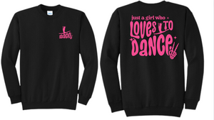 Adagio Girl Who Loves To Dance Crewneck Sweatshirt