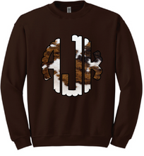 Cow Monogram Crewneck
