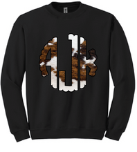 Cow Monogram Crewneck