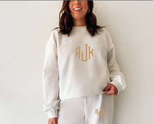 Matching Monogrammed Sweat Suit
