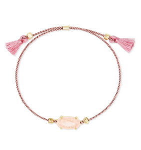 Everlyn Friendship Bracelet Gold Rose Quartz