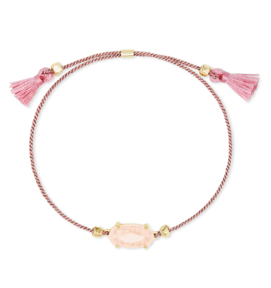 Everlyn Friendship Bracelet Gold Rose Quartz