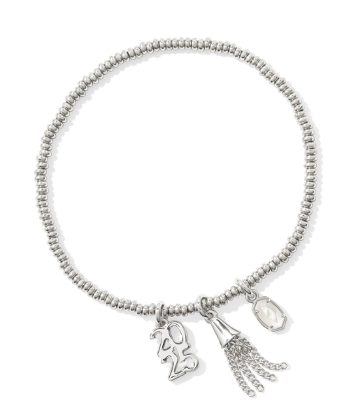 2025 Grad Stretch Bracelet SILVER