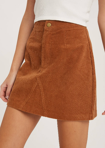 Corduroy Mini Skirt