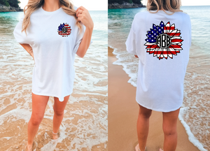 American Sunflower Monogram