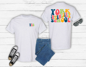 Rainbow Groovy School Tee