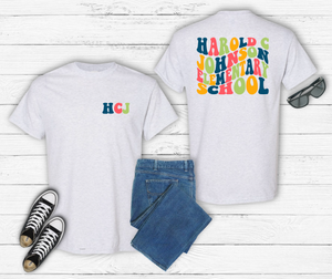 Rainbow Groovy School Tee