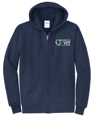 Clover Band Zip Up Hoodie