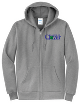 Clover Band Zip Up Hoodie